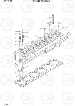 A480 CYLINDER HEAD HL760-9S, Hyundai