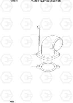 A620 WATER INLET CONNECTION HL760-9S, Hyundai