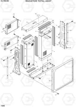 1040 RADIATOR TOTAL ASSY HL760-9S(BRAZIL), Hyundai