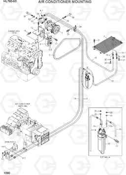 1090 AIR CONDITIONER MOUNTING HL760-9S(BRAZIL), Hyundai