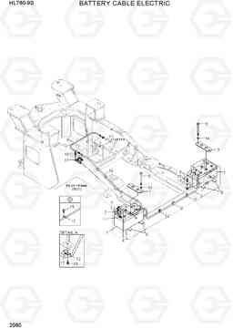 2080 BATTERY CABLE ELECTRIC HL760-9S(BRAZIL), Hyundai