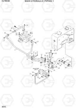 3010 MAIN HYDRAULIC PIPING 1 HL760-9S(BRAZIL), Hyundai