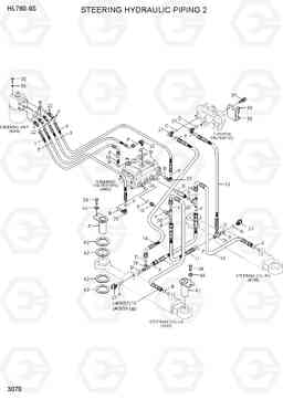 3070 STEERING HYDRAULIC PIPING 2 HL760-9S(BRAZIL), Hyundai