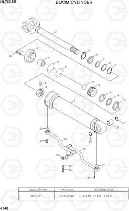 4140 BOOM CYLINDER HL760-9S(BRAZIL), Hyundai