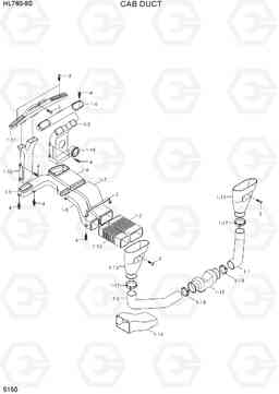 5150 CAB DUCT HL760-9S(BRAZIL), Hyundai