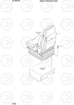 5160 SEAT MOUNTING HL760-9S(BRAZIL), Hyundai