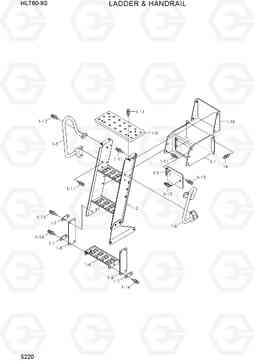 5220 LADDER & HANDRAIL HL760-9S(BRAZIL), Hyundai