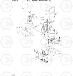 5225 REAR FENDER & FOOT BOARD HL760-9S(BRAZIL), Hyundai