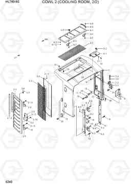 5240 COWL 2 (COOLING ROOM, 2/2) HL760-9S(BRAZIL), Hyundai