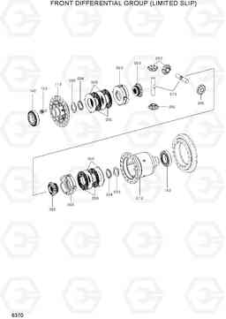 6370 FRONT DIFFERENTIAL (LIMITED SLIP) HL760-9S(BRAZIL), Hyundai