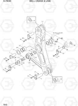 7010 BELL CRANK & LINK HL760-9S(BRAZIL), Hyundai