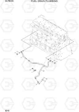 9210 FUEL DRAIN PLUMBING HL760-9S(BRAZIL), Hyundai