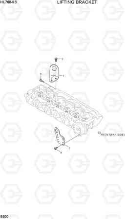 9300 LIFTING BRACKET HL760-9S(BRAZIL), Hyundai