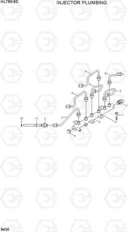 9430 INJECTOR PLUMBING HL760-9S(BRAZIL), Hyundai