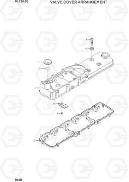 9640 VALVE COVER ARRANGEMENT HL760-9S(BRAZIL), Hyundai