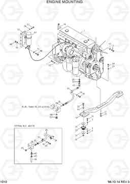 1010 ENGINE MOUNTING HL770(-#1000), Hyundai