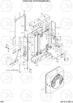 1031 COOLING SYSTEM(#0206-) HL770(-#1000), Hyundai