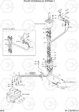2010 PILOT HYDRAULIC PIPING 1 HL770(-#1000), Hyundai