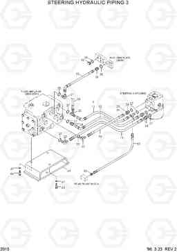 2015 STEERING HYDRAULIC PIPING 3 HL770(-#1000), Hyundai