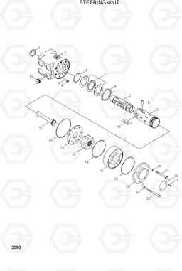 2080 STEERING UNIT HL770(-#1000), Hyundai