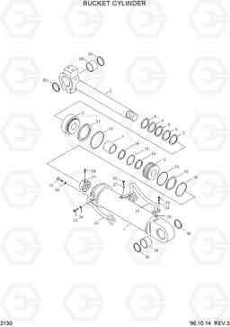 2130 BUCKET CYLINDER HL770(-#1000), Hyundai