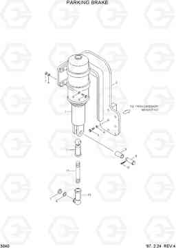 3040 PARKING BRAKE HL770(-#1000), Hyundai