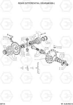 3071A REAR DIFFERENTIAL GEAR(#0369-) HL770(-#1000), Hyundai