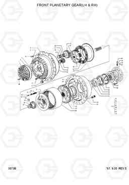 3073B FRONT PLANETARY GEAR(LH & RH) HL770(-#1000), Hyundai