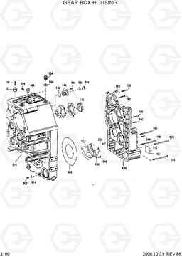 3100 GEARBOX HOUSING HL770(-#1000), Hyundai