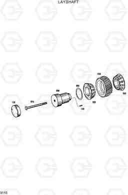 3110 LAYSHAFT HL770(-#1000), Hyundai