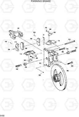 3150 PARKING BRAKE HL770(-#1000), Hyundai