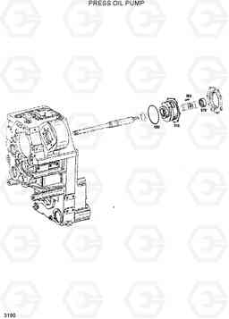 3190 PRESS OIL PUMP HL770(-#1000), Hyundai