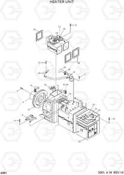 4081 HEATER MOUNTING(#0206-) HL770(-#1000), Hyundai