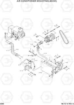 4090 AIR CONDITIONER MOUNTING(-#0205) HL770(-#1000), Hyundai