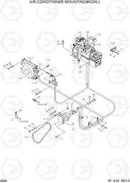4094 AIR CONDITIONER MOUNTING(#0206-) HL770(-#1000), Hyundai