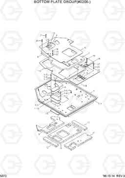 5072 BOTTOM PLATE GROUP(#0206-) HL770(-#1000), Hyundai