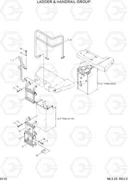 5110 LADDER & HANDRAIL GROUP HL770(-#1000), Hyundai