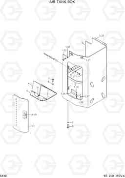 5130 AIR TANK BOX HL770(-#1000), Hyundai