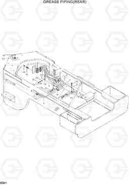6041 GREASE PIPING(REAR) HL770(-#1000), Hyundai