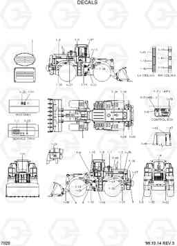 7020 DECALS(ENGLISH) HL770(-#1000), Hyundai