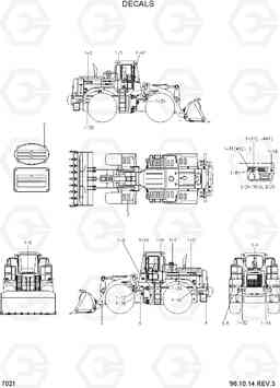 7021 DECALS(EUROPE) HL770(-#1000), Hyundai