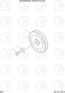 8010 ACCESSORY DRIVE PULLEY HL770(-#1000), Hyundai