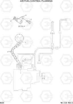 8220 AIR FUEL CONTROL PLUMBING HL770(-#1000), Hyundai