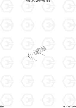 8250 FUEL PUMP FITTING 2 HL770(-#1000), Hyundai