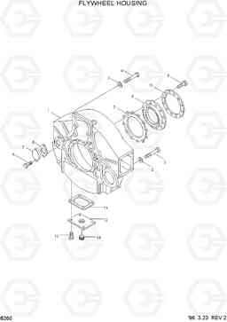 8260 FLYWHEEL HOUSING HL770(-#1000), Hyundai