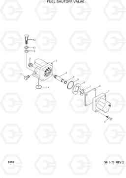 8310 FUEL SHUTOFF VALVE HL770(-#1000), Hyundai