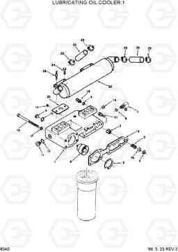 8340 LUBRICATING OIL COOLER 1 HL770(-#1000), Hyundai
