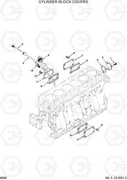 8390 CYLINDER BLOCK COVERS HL770(-#1000), Hyundai