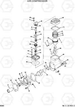 8580 AIR COMPRESSOR HL770(-#1000), Hyundai