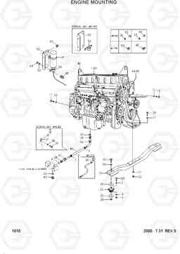 1010 ENGINE MOUNTING HL770(#1001-#1170), Hyundai